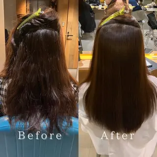 ロング パーマ 髪質改善/艶髪/矯正 ヘアアレンジ/西梅田のヘアスタイル