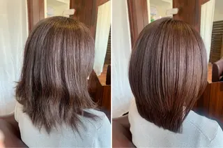 ミディアム カラー (髪質改善NAOS) EMIのヘアスタイル