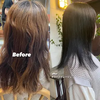 セミロング カラー 松尾太樹 【pia】福岡美容室のヘアスタイル