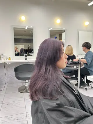 カラー 透明感ベージュ🤎 ナチュラルレイヤーのヘアスタイル