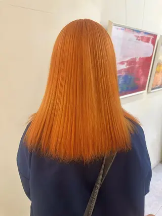 セミロング 似合わせカット ハイトーン/北村優人のヘアスタイル