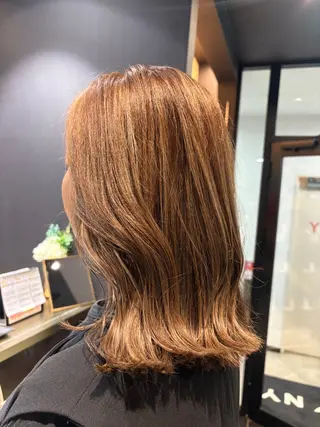 ミディアム カラー 透明感カラー/ 韓国風🌿RIKOのヘアスタイル