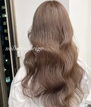 セミロング カラー パーマ ヘアアレンジ メンズ キッズ ネイル マツエク・マツパ 韓国/トレンド レイヤー【101】のヘアスタイル