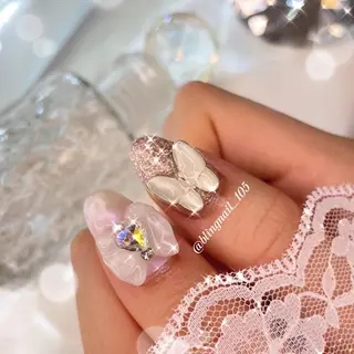 ネイル 23時まで❤︎韓国、 ワンホンネイルのネイルデザイン