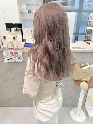 ロング ネイル 顔まわり／髪質改 善／白髪ぼかし／中山のヘアスタイル