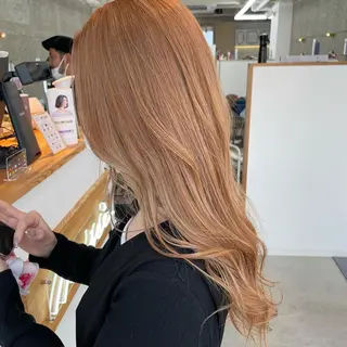 ロング カラー Lull1人美容室 バレイヤージュのヘアスタイル
