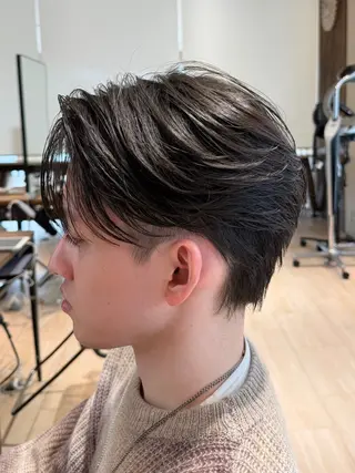 ミディアム パーマ メンズ ニュアンスパーマ/ フェザーパーマ/平木のヘアスタイル