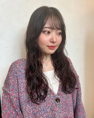ロング パーマ 🍒中川葵久美🍒 レイヤー/メンズのヘアスタイル