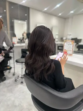 ロング まろっと艶感ブラウン ベージュ🤍まなかのヘアスタイル