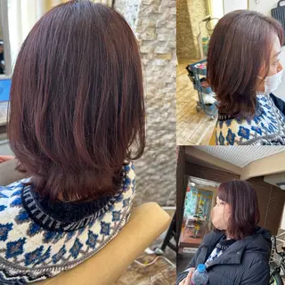 カラー 石川 由美子のヘアスタイル