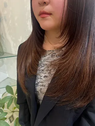 ロング 透明感カラー🧁🩰 🫧仲松良菜🎀のヘアスタイル