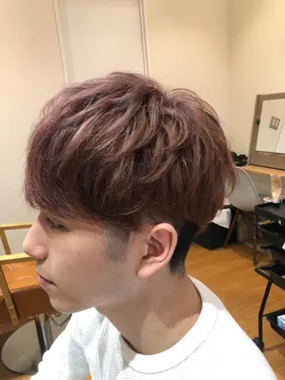 ショート カラー メンズ chill out 南塚口本店のヘアスタイル