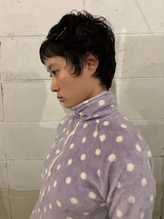 ショート パーマ CACHÉ NAKAZAKI所属・CACHÉ ワカナ🎀のヘアスタイル