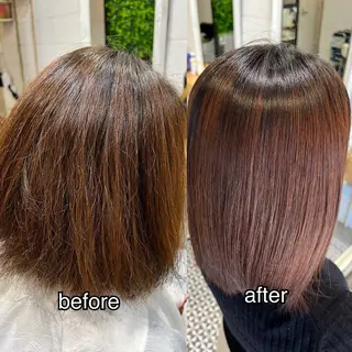 セミロング 元村貴裕   ・ 美髪矯正美容師のヘアスタイル