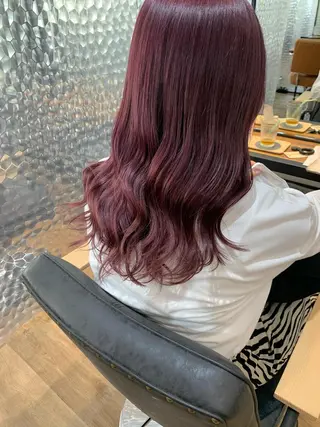 ロング カラー otoha✳︎ くすみ艶カラーのヘアスタイル