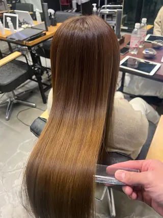 ロング カラー ✨縮毛矯正/髪質改善 錦糸町/松坂拓馬のヘアスタイル