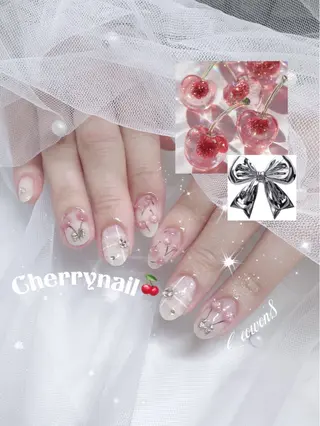 ネイル NON🎀韓国 シンプルワンホン🎀のネイルデザイン