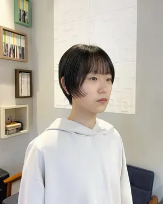 ショート かわい りほのヘアスタイル