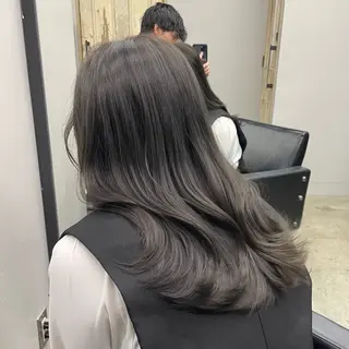 ロング カラー 新宿/韓国ヘア/ 髪質改善ストレートのヘアスタイル