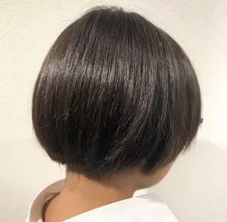 ショート 谷口ゆめ/縮毛矯正/ 大人女子/眉ワックスのヘアスタイル