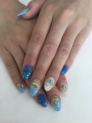 ネイル 💎🐰 saki. m 🐰💎のネイルデザイン