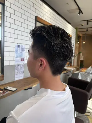 ミディアム 菊地 優斗のヘアスタイル