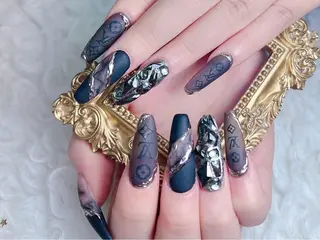 ロング princess👑 木戸　唯のネイルデザイン