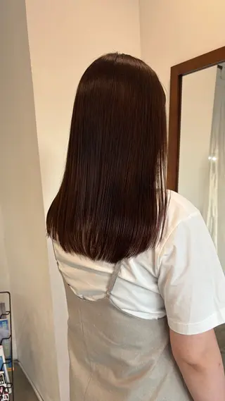 カラー ひいろ パーマ/カットモデルのヘアスタイル