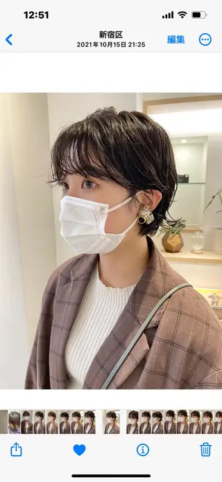 ショート 宮城 星のヘアスタイル