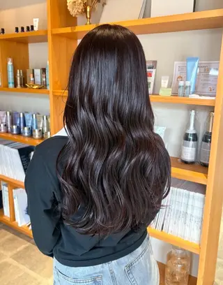 ロング カラー monami 山本華菜のヘアスタイル