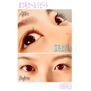 マツエク・マツパ 美容室 HIIRAGIのマツエク・マツパデザイン