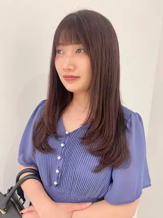 ロング カラー ベージュ/アレンジ /横浜/杉本千夏のヘアスタイル