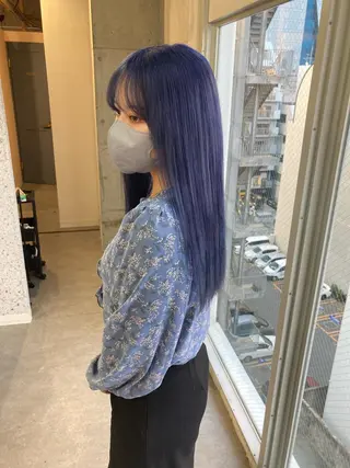 ロング カラー 髪質改善.縮毛矯正 ×韓国ヘアyukiのヘアスタイル