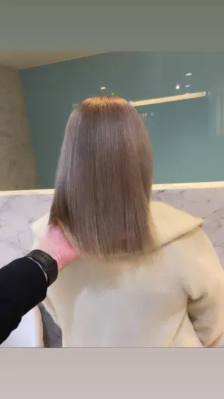 セミロング 広島No.1美髪矯正 髪質改善/河村総一郎のヘアスタイル