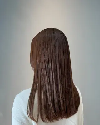 ロング カラー パーマ 髪質改善＆白髪ぼかし カラー♡店長みやけ♡のヘアスタイル