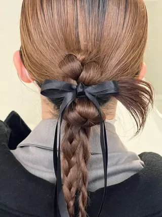 ヘアアレンジ アレンジ/ブラウン カラー HARU🕯のヘアスタイル