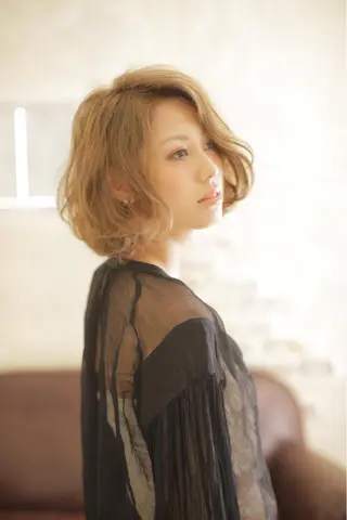ミディアム カラー パーマ ヘアアレンジ メンズ キッズ ネイル マツエク・マツパ EnBlesS西宮 マンツーマン神道有基のヘアスタイル