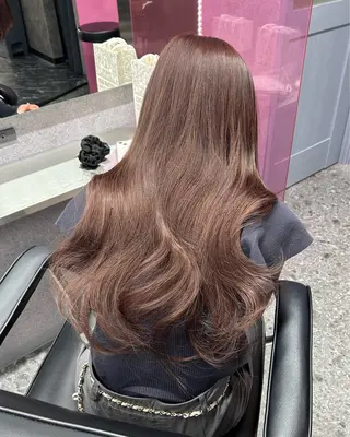 ロング カラー nanaka 🤍韓国ワンホンヘアのヘアスタイル