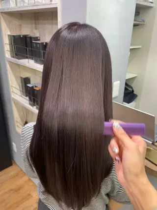 ロング カラー 🎀ときの/髪質改善 透けッ暖色カラー🪞のヘアスタイル