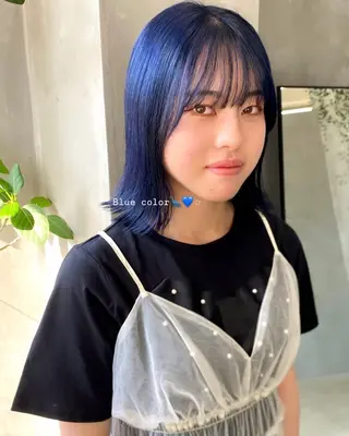 ミディアム 谷口 瑠愛のヘアスタイル