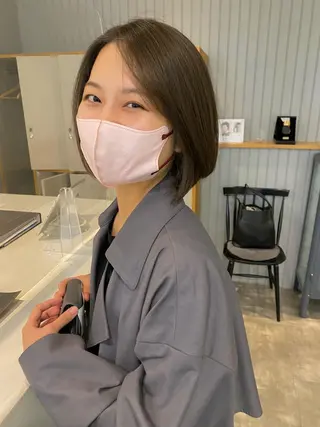 ミディアム カラー 加藤 真由のヘアスタイル