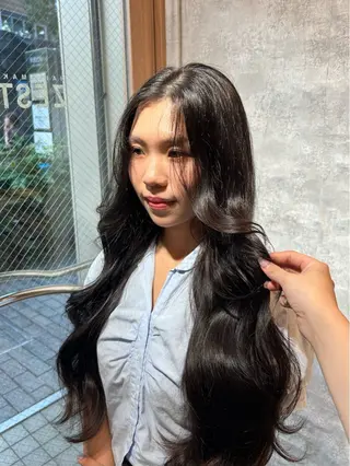 ロング カラー レイヤー/nail COCOROのヘアスタイル