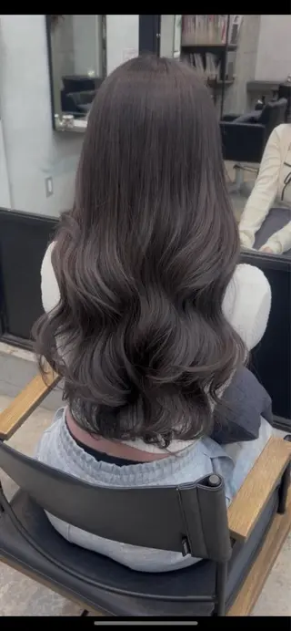 ロング カラー 透けベージュ♡ のぐちまおのヘアスタイル