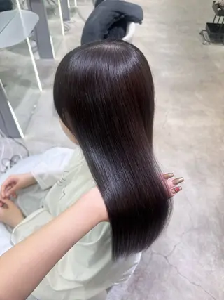 セミロング RIHO🎀 名駅 ハイトーン×顔周りのヘアスタイル