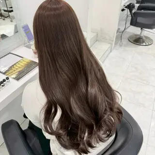 カラー 🤍ブリーチなし ブラウンhimi🤍のヘアスタイル
