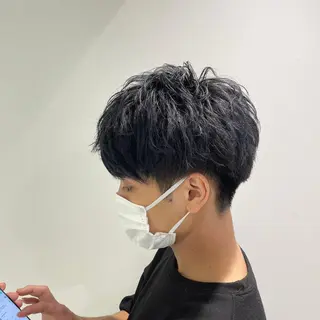 ショート カラー パーマ ヘアアレンジ メンズ キッズ ネイル マツエク・マツパ スパイキー/フェザー /波巻き/かいとのヘアスタイル