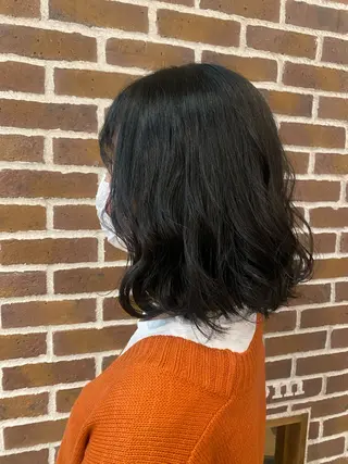 ミディアム カラー 髪質改善 すずきひじりのヘアスタイル