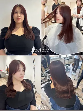 ロング 田川 弥空のヘアスタイル