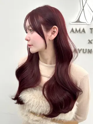 セミロング カラー 🇰🇷韓国風くびれ ヘア🇰🇷中村優大のヘアスタイル