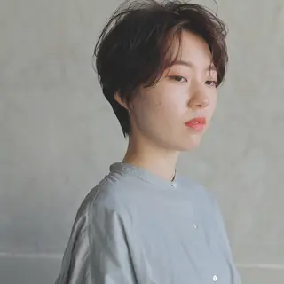 ショート パーマ 落合 優樹のヘアスタイル